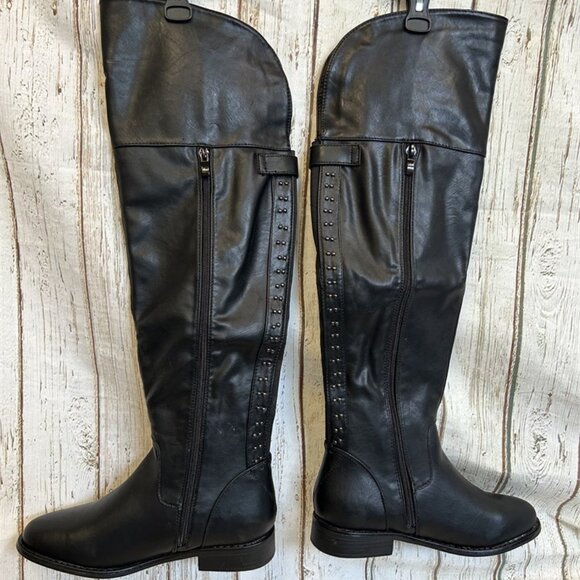 Refresh Mercury Over The Knee Boot Black - Picture 1 of 3